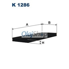Filtron Utastérszűrő (K 1286) pollenszűrő