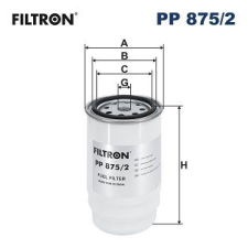 Filtron Üzemanyagszűrő FILTRON PP 875/2 üzemanyagszűrő