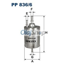 Filtron Üzemanyagszűrő (PP 836/6) üzemanyagszűrő