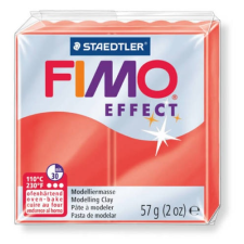 FIMO Effect süthető gyurma, 57 g - áttetsző piros (8020-204) modellmassza