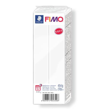 FIMO Gyurma, 454 g, égethető, fimo &quot;soft&quot;, fehér 8021-0 süthető gyurma