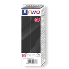 FIMO Gyurma, 454 g, égethető,  "Soft", fekete gyurma
