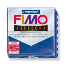 FIMO Gyurma, 56 g, égethető, "Effect", csillámos kék süthető gyurma