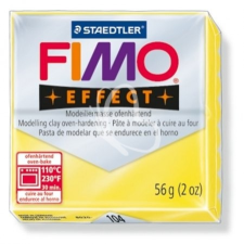 FIMO Gyurma, 56 g, égethető, FIMO &quot;Effect&quot;, áttetsző sárga süthető gyurma