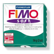FIMO Gyurma, 56 g, égethető, FIMO &quot;Soft&quot;, smaragdzöld süthető gyurma