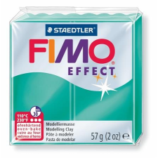 FIMO Gyurma, 57 g, égethető, FIMO  Effect , áttetsző zöld süthető gyurma