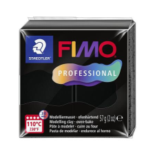 FIMO Gyurma, 57 g, égethető, FIMO &quot;Professional&quot;, fekete süthető gyurma