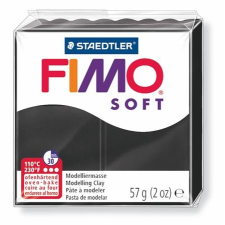 FIMO Gyurma, 57 g, égethető, FIMO Soft , fekete süthető gyurma