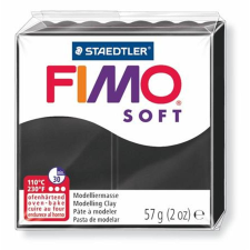 FIMO Gyurma, 57 g, égethető, FIMO "Soft", fekete süthető gyurma