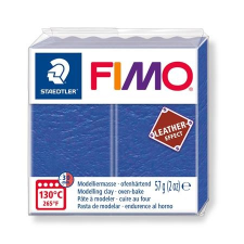FIMO Gyurma, 57 g, égethető,  "Leather Effect", indigókék süthető gyurma
