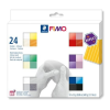 FIMO Gyurma, készlet, 24x25 g, égethető, FIMO "Effect Colours" 24 különböző szín