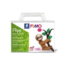 FIMO Gyurma készlet, 4x25 g, égethető, FIMO \"Soft Creative\", Flapy Lajhár gyurma