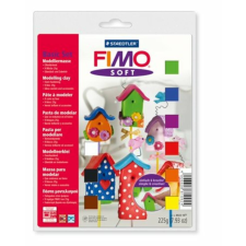 FIMO Gyurma készlet, 9x25 g, égethető, FIMO Soft Basic, 9 különböző szín (FM802310) süthető gyurma