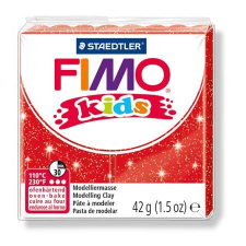 FIMO "Kids" gyurma 42g égethető glitteres piros (8030 212) (8030 212) - Gyurmák, slime kreatív és készségfejlesztő