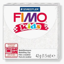 Fimo Kids süthető gyurma, 42g glitter fehér süthető gyurma