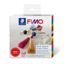 FIMO Leather Effect DIY süthető gyurma készlet, 4x25 g - Kulcstartó kulcstartó