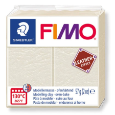 FIMO Leather Effect süthető gyurma, 57 g - elefántcsont (8010-029) modellmassza