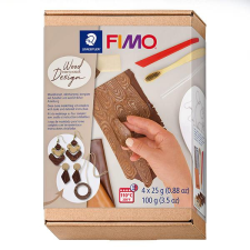 FIMO Soft süthető gyurma készlet, 4x25 g - Fa design, wood design süthető gyurma