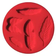 FIMO Szilikonos nyomóforma, FIMO, madártollak party kellék