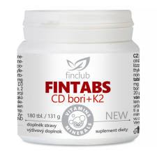 Finclub Fintabs CD Bori+K2 tabletta időskori csontritkulásra, kálciumpótlásra vitamin és táplálékkiegészítő