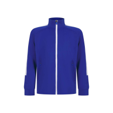 Finden + Hales FHLV873 gyerek tréning felső, Royal/White-13 gyerek pulóver, kardigán