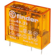Finder 403180480001 Miniatűr printrelé, 1 váltóérintkező,10A villanyszerelés