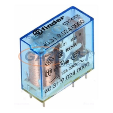 Finder 40.31.9.024 Miniatűr printrelé, 1 váltóérintkezőrintkező, 10A villanyszerelés