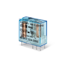 Finder 40.61.9.024.4000 Miniatűr printrelé, 1 váltóérintkező,16A villanyszerelés