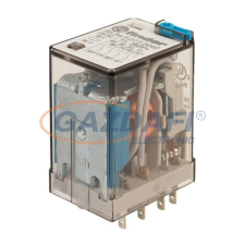 Finder Miniatűr ipari relé 24V DC, 4 váltóérintkező villanyszerelés