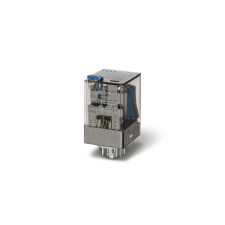 Finder Relé 230VAC 3morze 10A tesztgomb+állapot indikátor- FINDER 60.13.8.230.0040 villanyszerelés