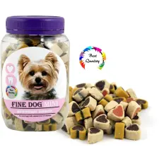 Fine Dog mini soft mix srdíčka 280 g jutalomfalat kutyáknak
