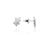 Fine Silver AG120768 - Ezüst beszúrós fülbevaló