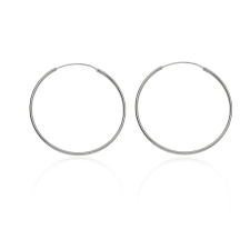 Fine Silver AG122694 - Ezüst karika fülbevaló pár Átmérő: Ø 50 mm fülbevaló