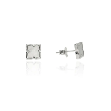 Fine Silver AG122729 - Ezüst beszúrós fülbevaló stekkerzárral fülbevaló