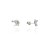 Fine Silver AG122995 - Ezüst beszúrós ló fülbevaló