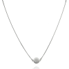Fine Silver AG123081 - Ezüst nyaklánc medállal Hossz: 42 - 45 cm