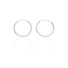 Fine Silver AG123201 - Ezüst karika fülbevaló pár Átmérő: Ø 35 mm