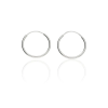 Fine Silver AG123202 - Ezüst karika fülbevaló pár Átmérő: Ø 25 mm