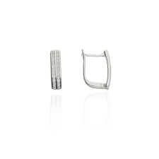 Fine Silver AG123746 - Ezüst francia záras női fülbevaló pár fülbevaló