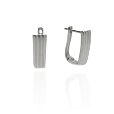 Fine Silver AG123755 - Ezüst francia záras női fülbevaló pár fülbevaló