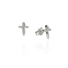 Fine Silver AG123795 - Ezüst beszúrós fülbevaló stekker zárral fülbevaló