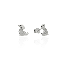 Fine Silver AG124057 - Ezüst beszúrós fülbevaló stekker zárral fülbevaló