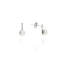 Fine Silver AG124551 - Ezüst beszúrós fülbevaló fülbevaló