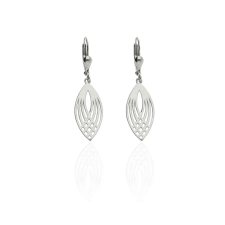 Fine Silver AG124561 -Ezüst hagyományos záras beakasztós női fülbevaló pár fülbevaló