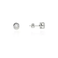 Fine Silver AG124807 - Ezüst beszúrós hattyú fülbevaló fülbevaló