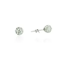 Fine Silver AG124839 - Ezüst beszúrós hattyú fülbevaló fülbevaló