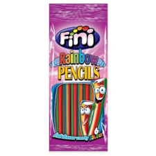  Fini Clear Rainbow Pencils Vegyes Gyümölcs Ízű Gumicukor 75g csokoládé és édesség