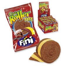 Fini Roller savanyú eper ízesítésű gumicukorszalag 25g csokoládé és édesség