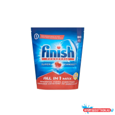 Finish Mosogatógép tabletta 80 db/doboz Finish All in Max Lemon tisztító- és takarítószer, higiénia