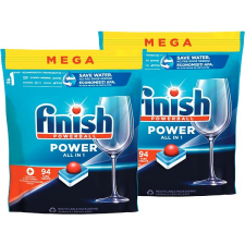 Finish Power All in 1 mosogatógép tabletta Lemon, 188 db tisztító- és takarítószer, higiénia